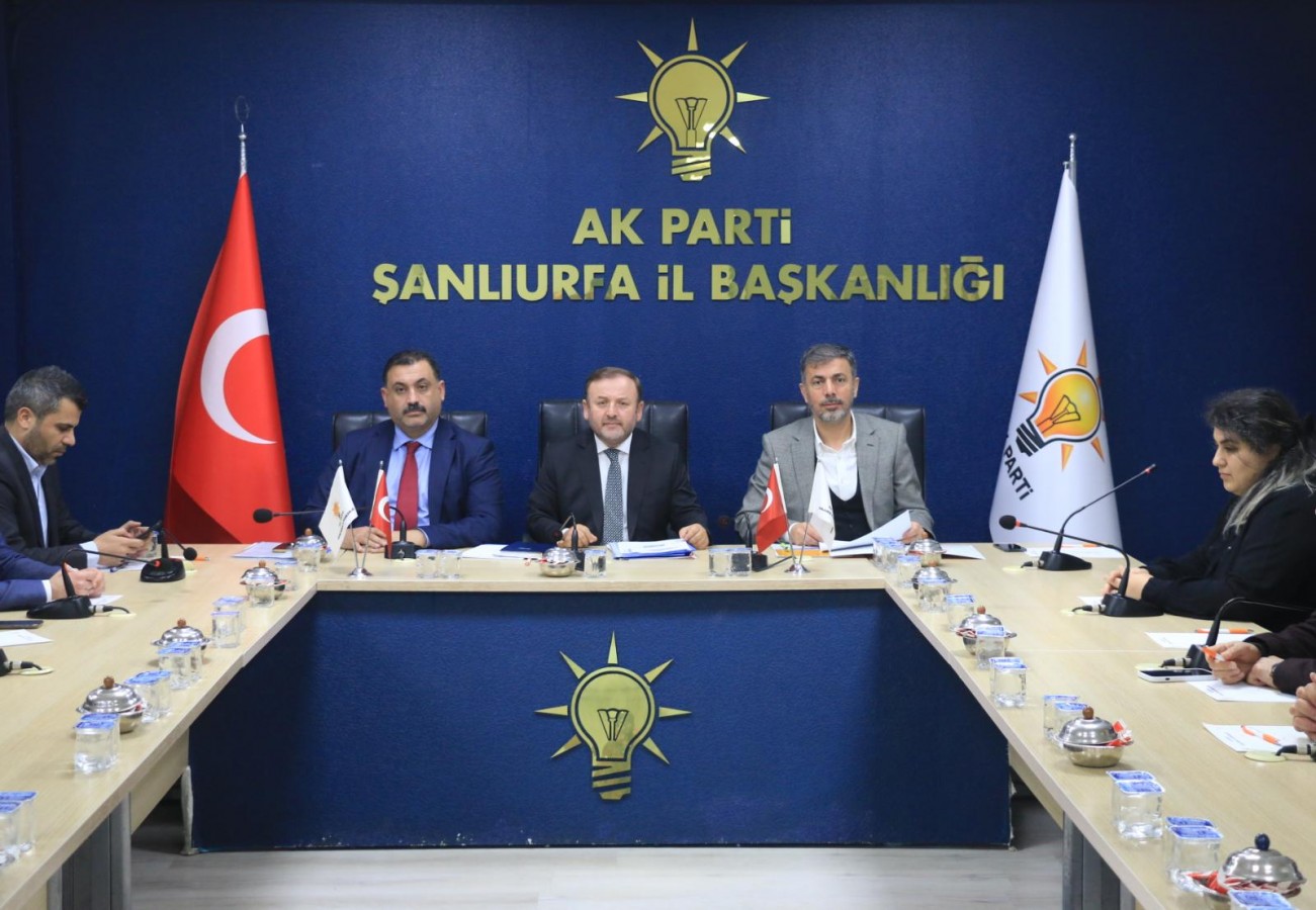 AK Parti Urfa'da gündem seçim! Bölge koordinatörü ile toplantı...;