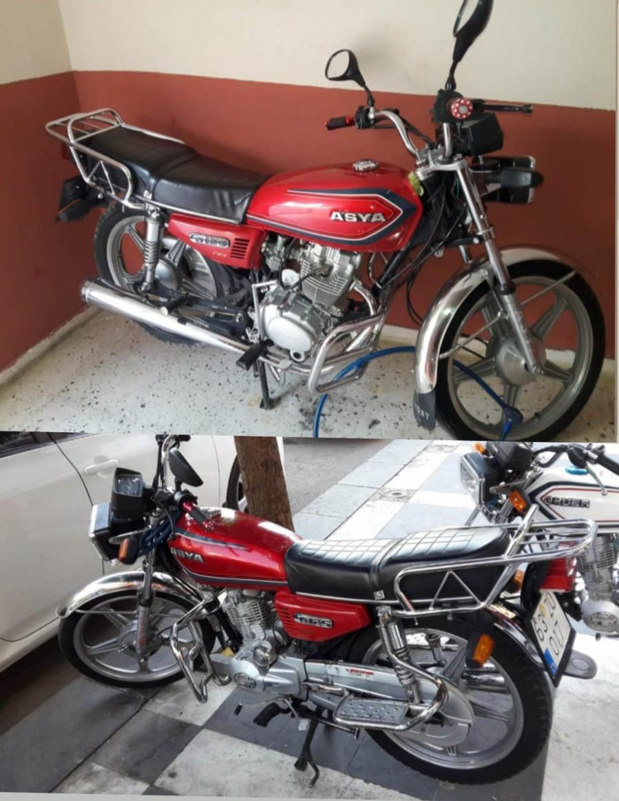 Haliliye’de binanın içindeki motosiklet çalındı;