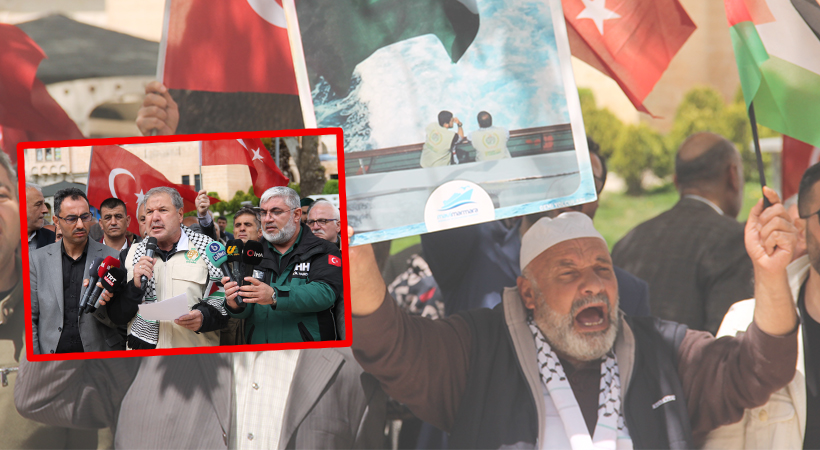 Urfa’da İsrail'in Mescid-i Aksa'ya yönelik saldırıları protesto edildi;