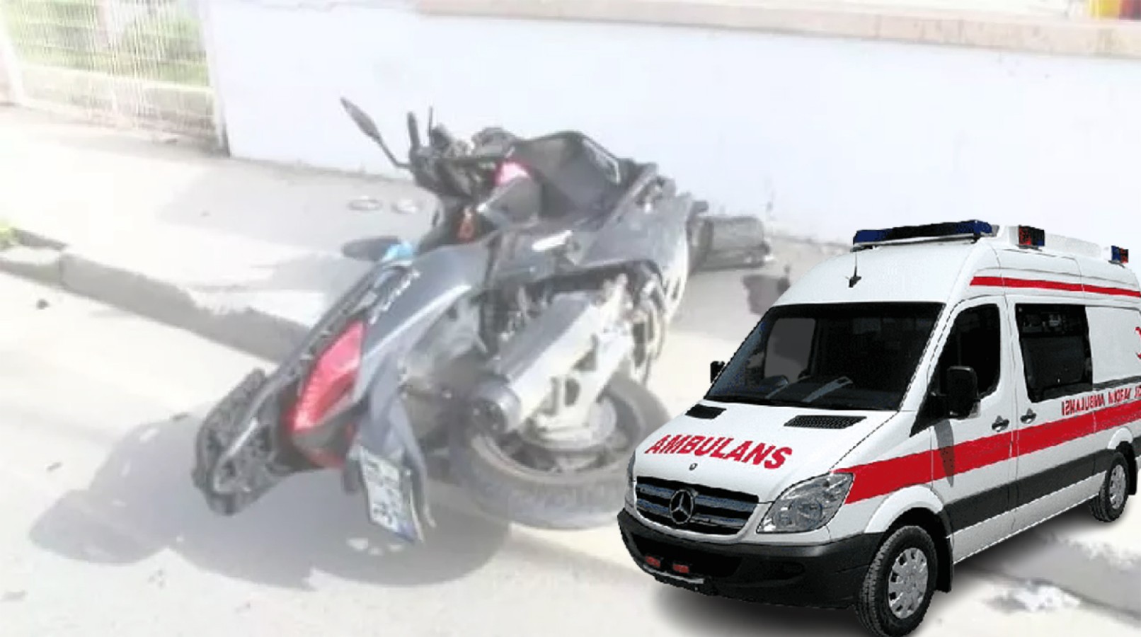 Haliliye’de motosiklet kazası! 1 yaralı;