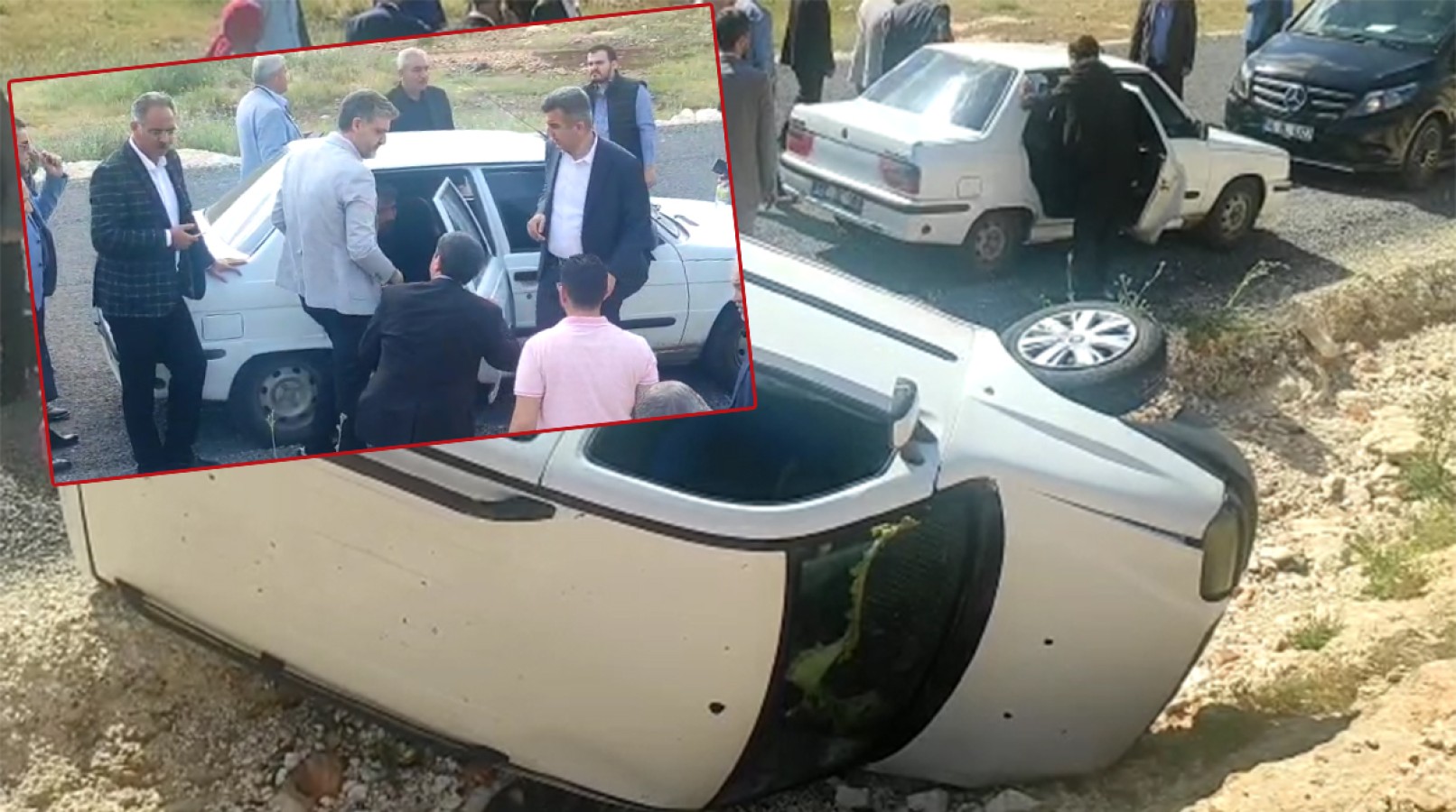 Şanlıurfa'da kazada yaralananların yardımına AK Parti vekil adayları koştu