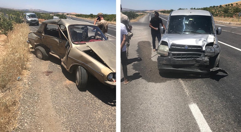 Urfa’da araçlar çarpıştı: 3 yaralı;
